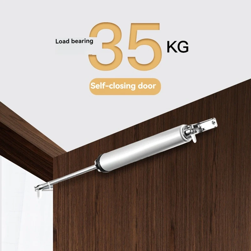 2Set Automatic Door Closer Internal Positioning Furniture Stop Buffer 90 Degree Adjustment Home Decoration Lock Closing