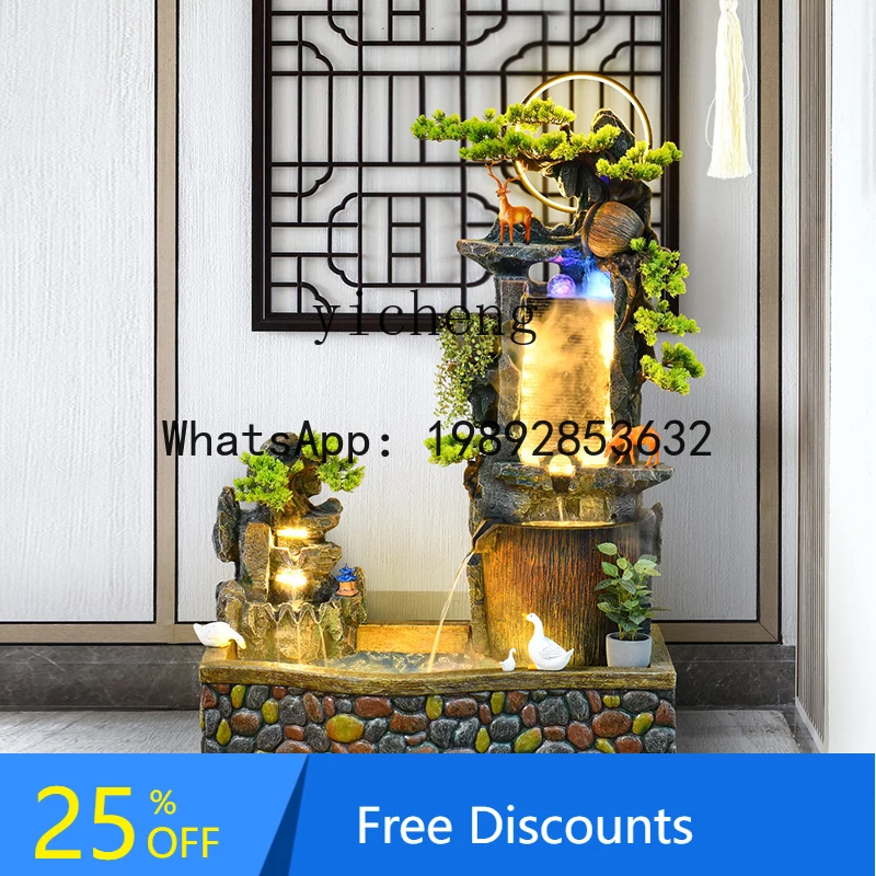 Alpine Fountain Balcony Fish Pool Landscaping Circulating Water Arrangement Living Room Courtyard Garden Floor Ornament