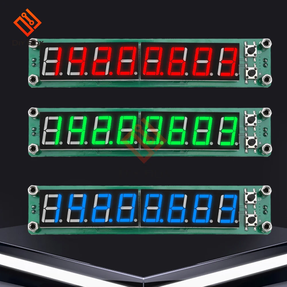 8 Bit RF Signal Frequency Counter LED Display Frequency Module Measurement 0.1MHz~1200MHz Frequency Display Component