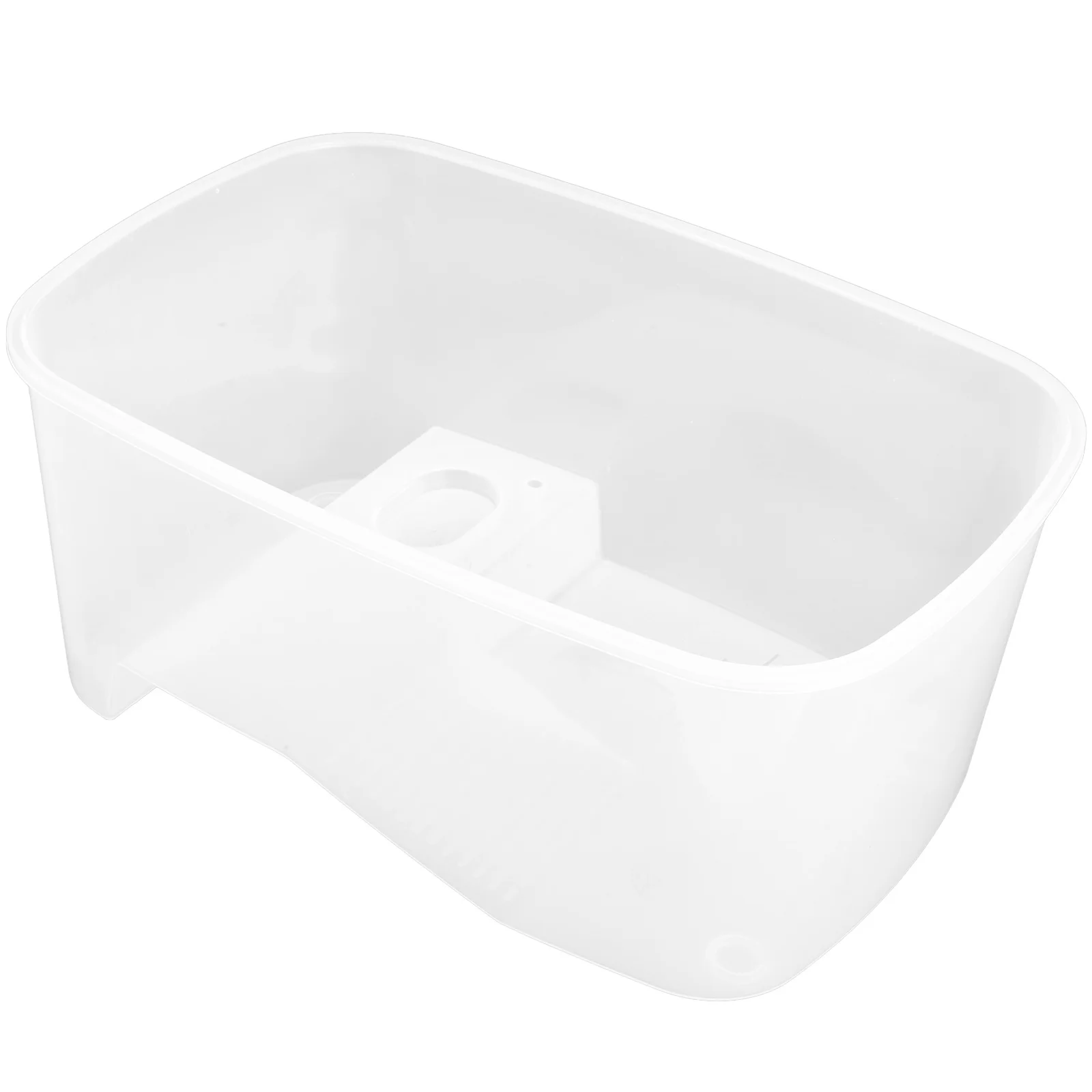 

Large Turtle Tank Transparent Plastic Terrarium Basking Platform Easy Clean Spacious Interior Reptile Habitat Aquarium