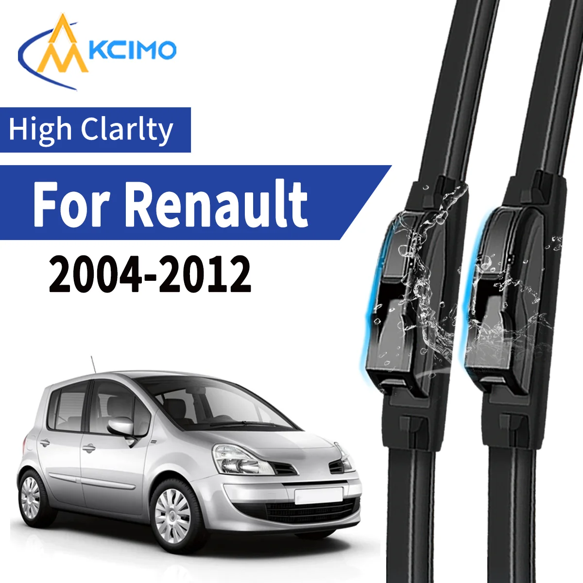 

2pcs Car Front Wiper Blades For Renault Modus 2004-2012 Windscreen Windshield Wipers Silent Rubber Auto Accessories Replacemen