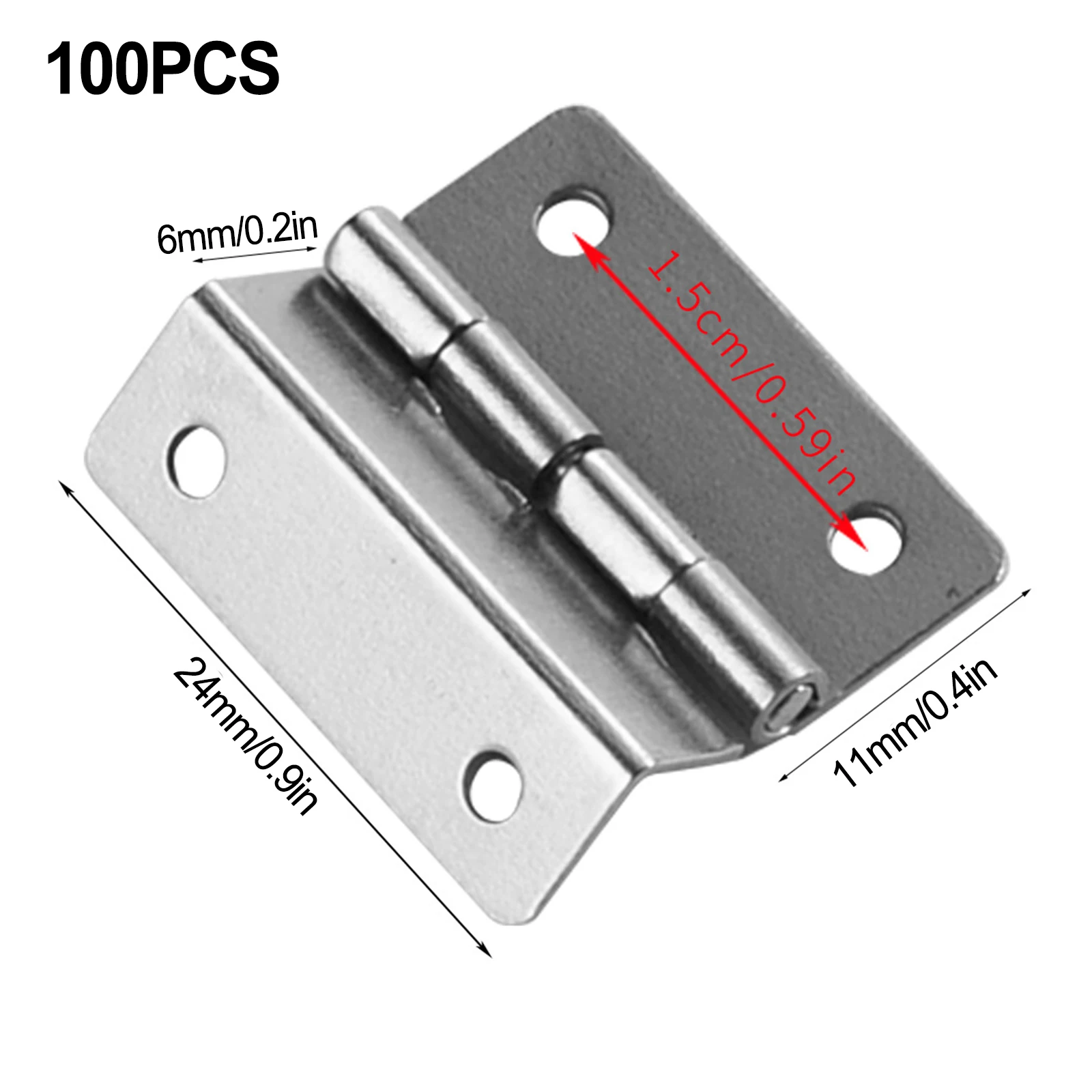 Tri-fold Hinge Cabinet Door Parts Wardrobes Wooden Box Hinge Cabinets Nickel Plated 10pcs Tri-fold Hinge High Quality