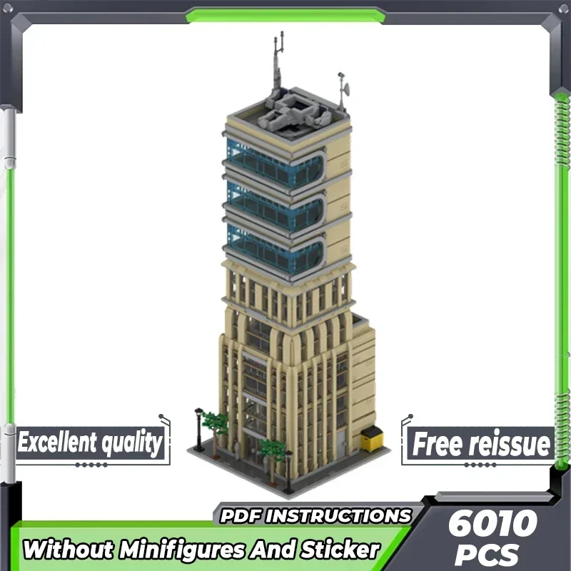 

Hero Movie Model Moc Building Bricks Modern No. 4 Skyscraper Technology Modular Blocks Gifts Christmas Toys DIY Sets Assembly