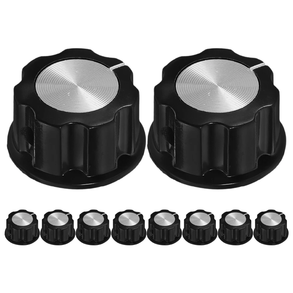 

10pcs Universal Guitar Volume Knob Replacement Sturdy Potentiometer Screw Type Control Handle For Electric Bass Audio Tone