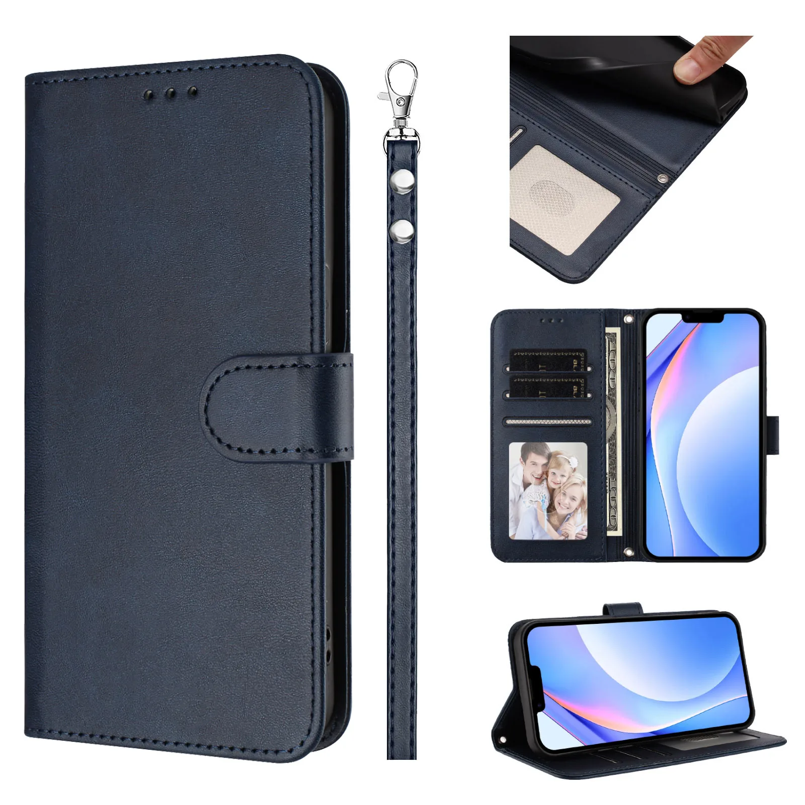 

Чехол-кошелек WEFOR RFID для Samsung Galaxy A06 A70 A50 A42 5G A30 A21S A20E A10S A10E, флип-кейс с держателем для кредитных карт