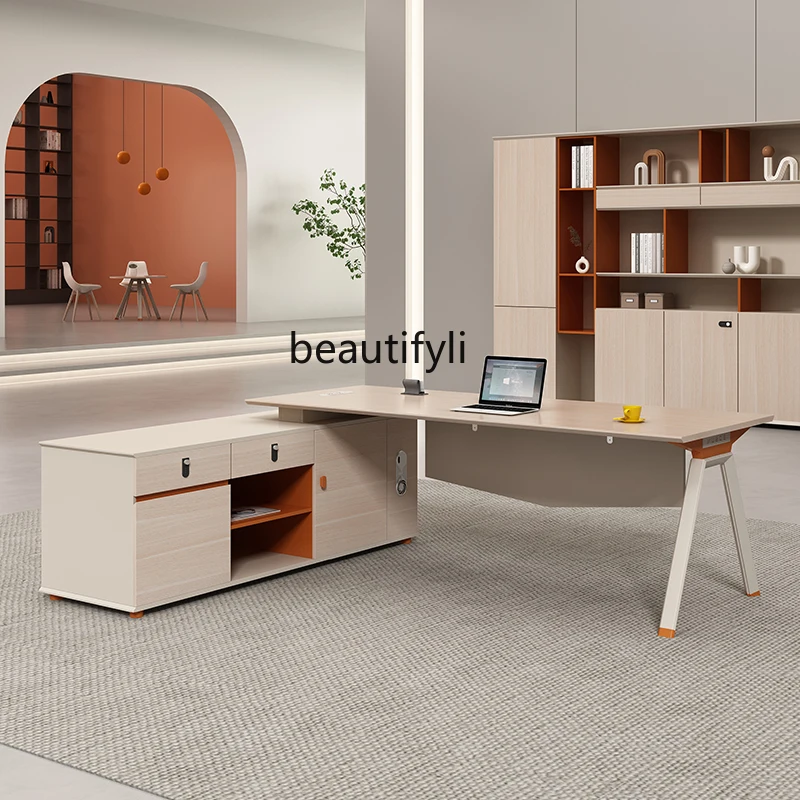 Simples Modern Desk Manager, Chefe Mesa e Cadeira Combinação