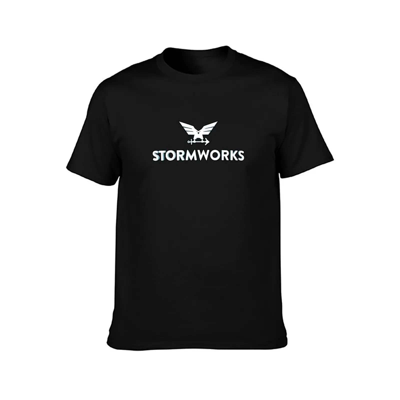 تي شيرت Stormworks مصنوع من القطن تي شيرت رجالي 100% مضحك تي شيرت قطني