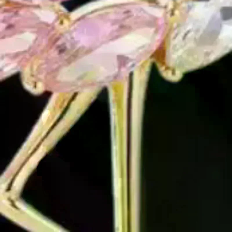 Creative New Women Girls Luxury Crystal Flamingo Brooch Badges Fashion Rhinestone Party Pin Accessories For Ladies's Coat