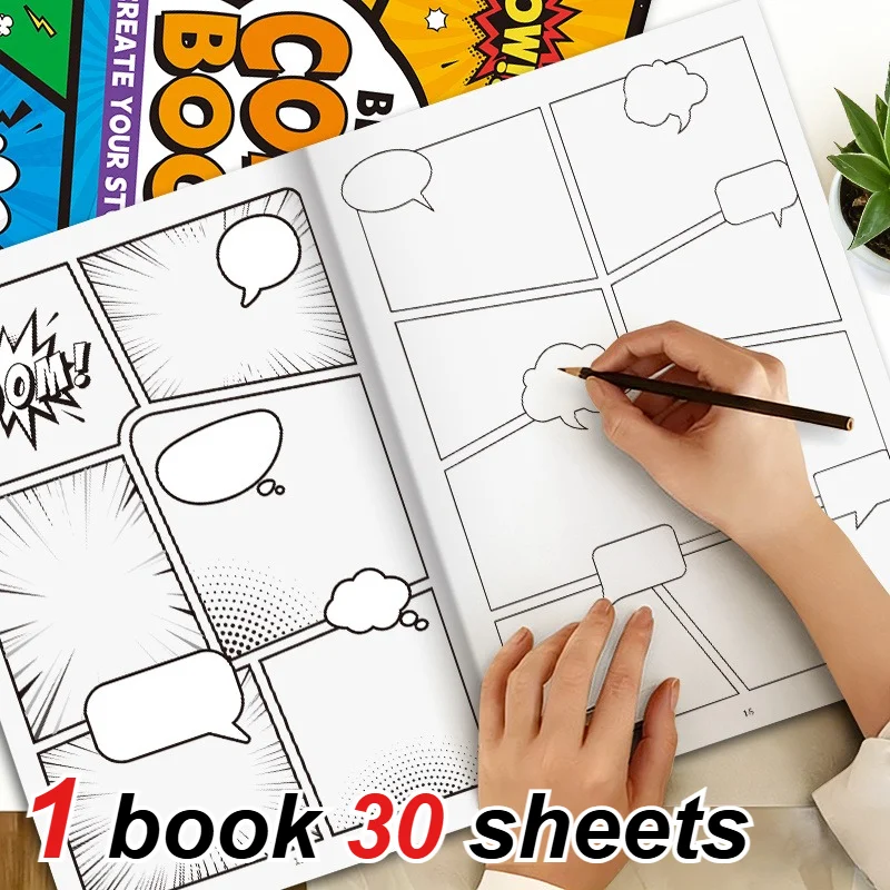 1 PCS 30 Page Blank Comic Book - Create Your Own Comic Book 