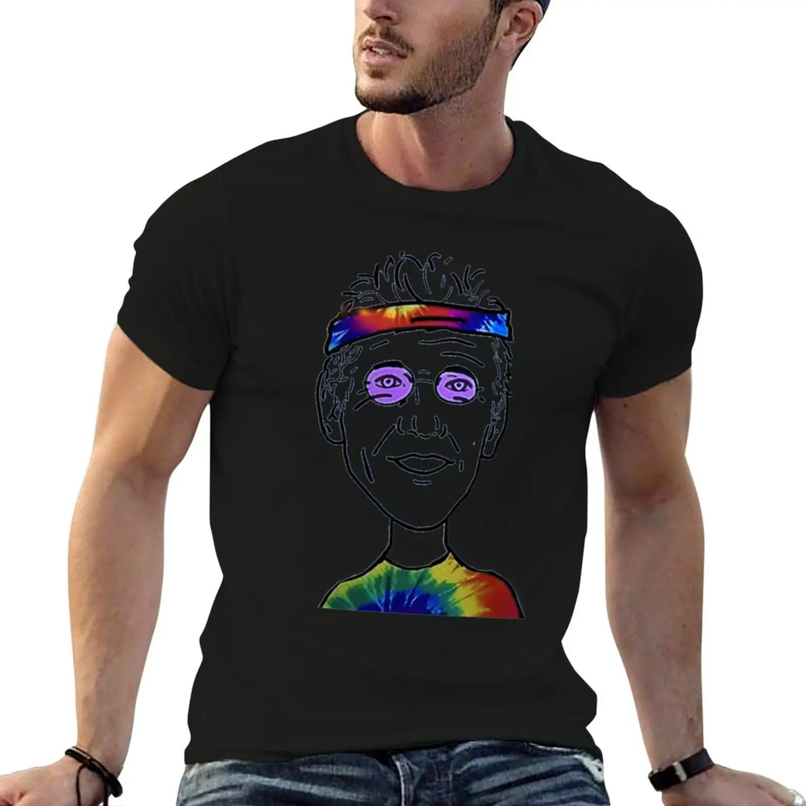 Bill Walton Basketball Guy T-Shirt Basic Solid Color Casual Tee Shirt