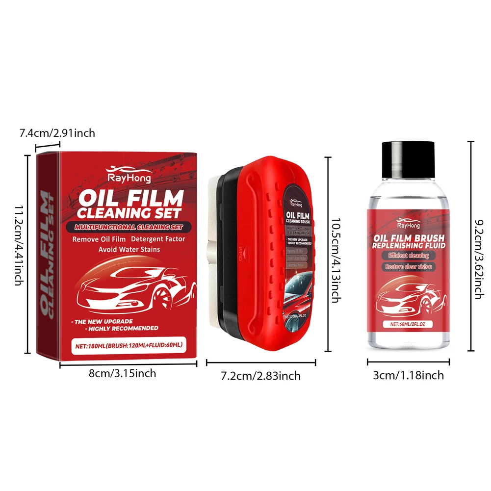 Universal Glass Cleaning Wipe Board Improves Clarity and Visibility Glass Coating Water Repellant with Refill for Car Windshield