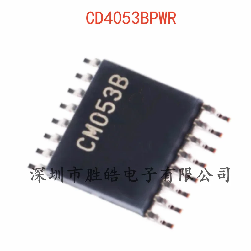 

(10PCS) NEW CD4053BPWR CD4053 3-Channel Analog Multiplexer Chip TSSOP-16 CD4053BPWR Integrated Circuit