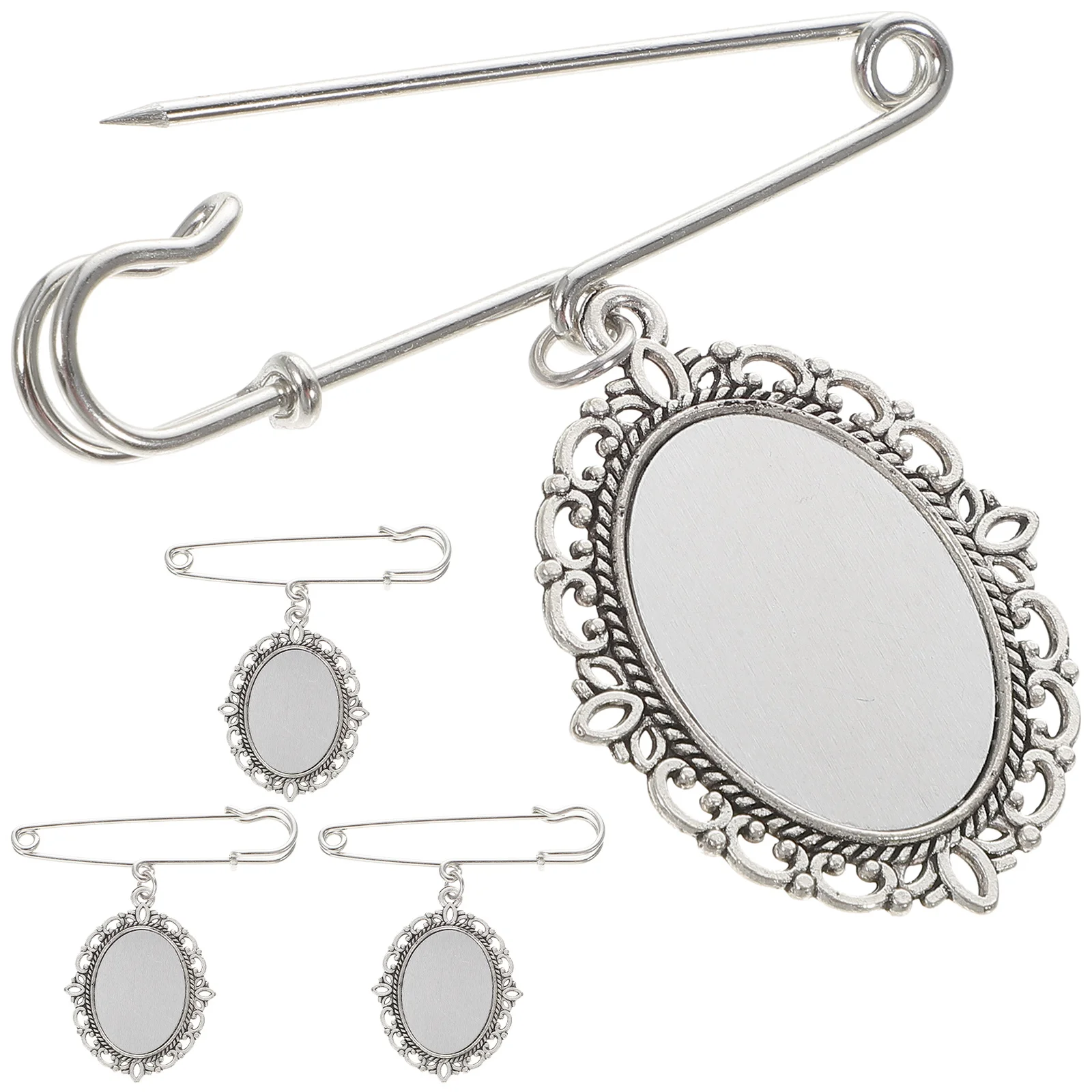 4Pcs Graduation Brooch Pin Metal Lapel Pin DIY Creation Photos Insertion Suitable for Many Occasions Graduation Season Wedding