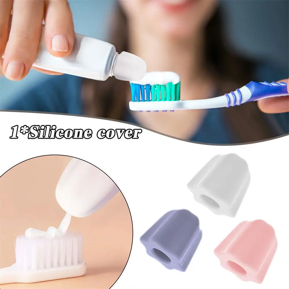 1pcs Silicone Toothpaste Cap Self-sealing Toothpaste Pump Dispenser Paste Bathroom Supplies Saver Tooth Toothpaste Squeezer