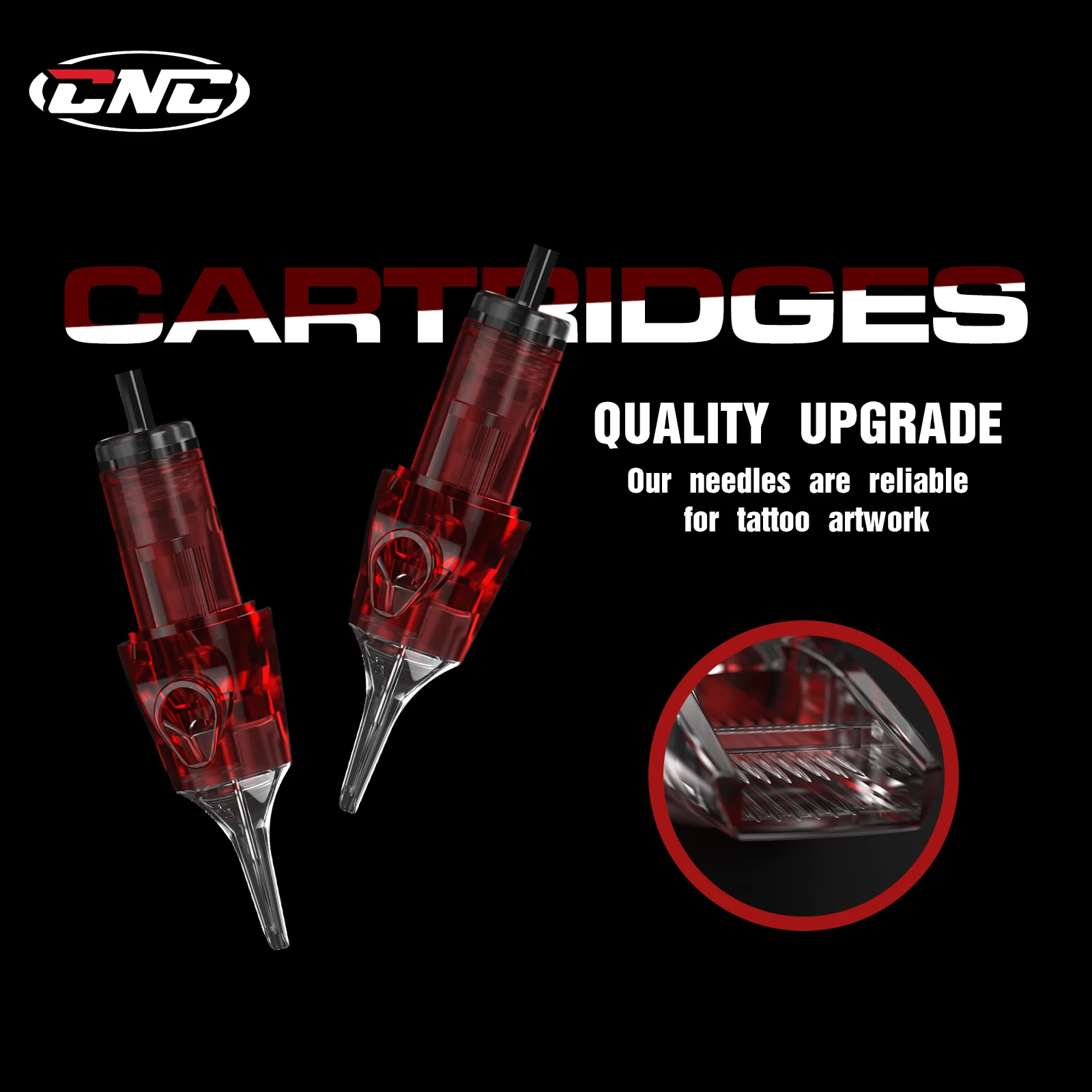 CNC 20PCS Tattoo Cartridge Needles RS RL RM M1 RLT Disposable Sterilized Makeup Permanent Safety Tattoo Needle