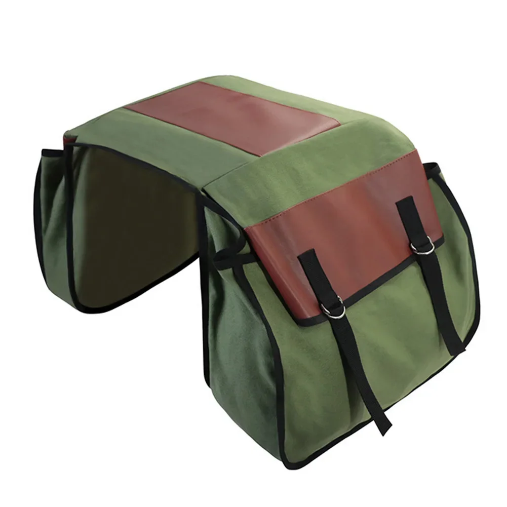 High Capacity Bike Bag Saddle Bag Outdoor Traveling Easy Installation Large-capacity Side Pockets Secure Attachment