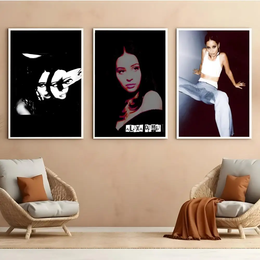 pop A-Alexa demie Poster HD PVC Durable Wall Art - Waterproof Easy Clean For Home Office Bar