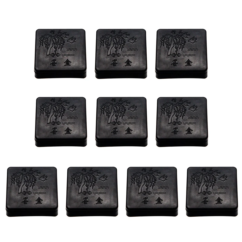 

10pcs Square Ink Holder For Calligraphy Practicing Traditional Writing Ink Container Painting Tool Sumi Painting