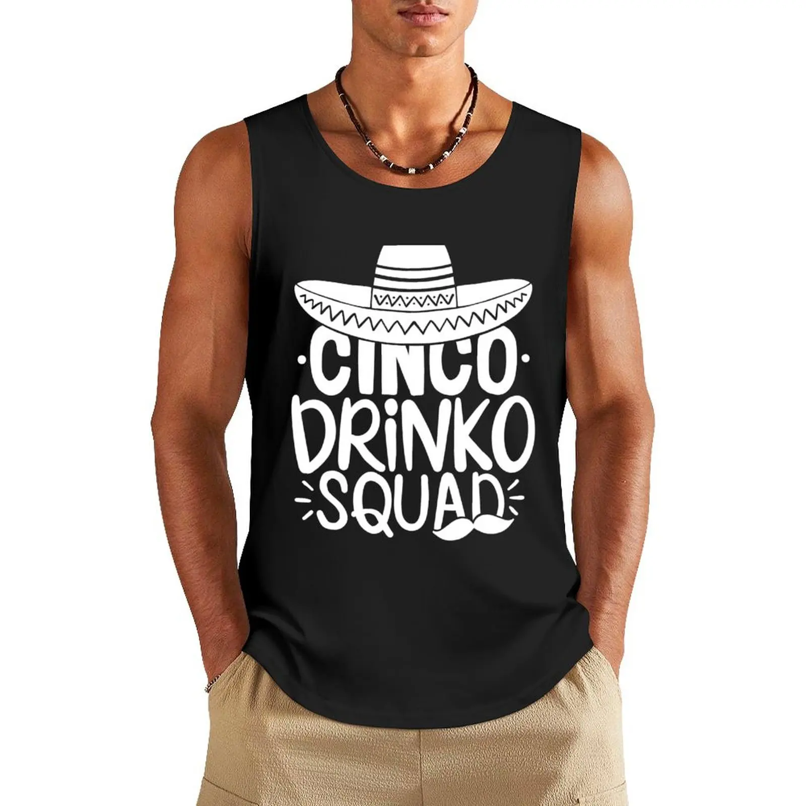 Cinco drinko squad party Mexican fiesta funny cinco de Mayo Tank Top gym clothing T-shirt man Japanese t-shirt