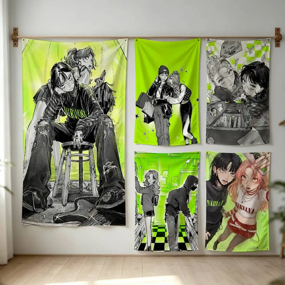 The Guy She Was Interested In Wasnt a Guy at All Flag Digital Printing Banner for Garage Wall Out Door Decoration