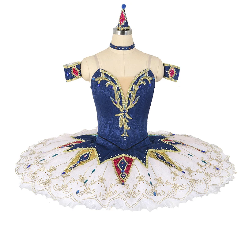 In stock! No elasticity Tutu professional for girls Performance competition Tutu Pink women Pancake Tutu Red Dress Costume Adult