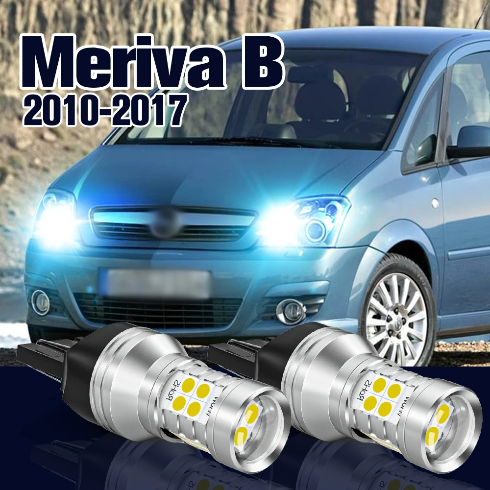 

Daytime Running Light 2pcs LED Bulb Lamp DRL For Opel Meriva B Accessories 2010 2011 2012 2013 2014 2015 2016 2017