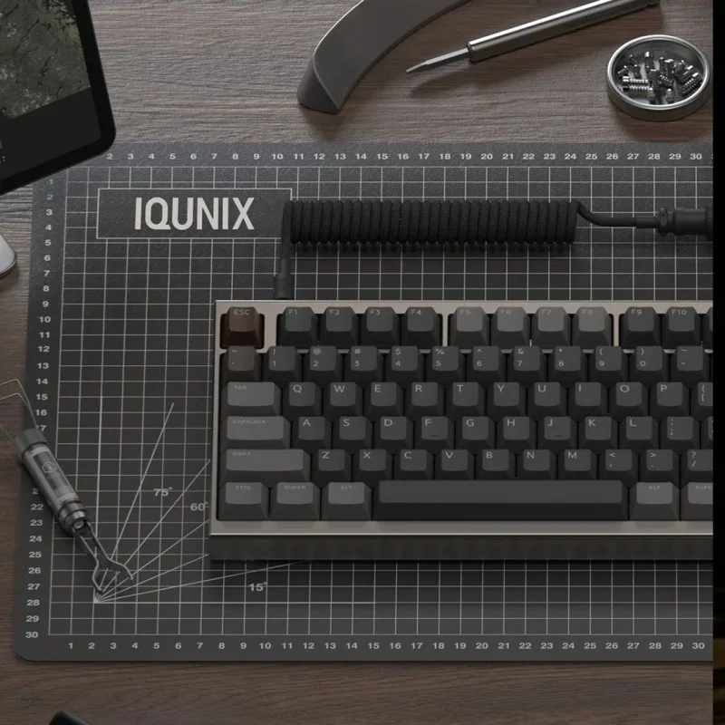 IQUNIX FOX75 FOX80 Mechanical Keyboard CNC Aluminum Shell wired BT 2.4G 3mode Wireless 4000mAh Long Life Battery FR4 RGB