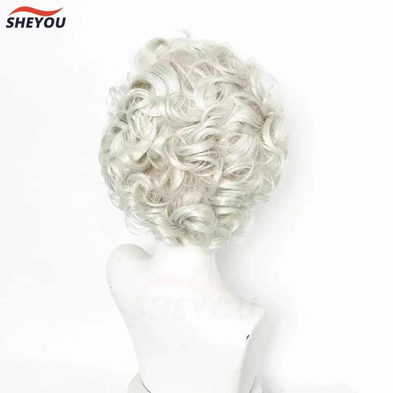 

Astarion Cosplay Wig High Quality Vampire Game Baldur's Gate3 Slivery Short With Ears Heat Resistant Synthetic Hair Wigs CF6G6G6