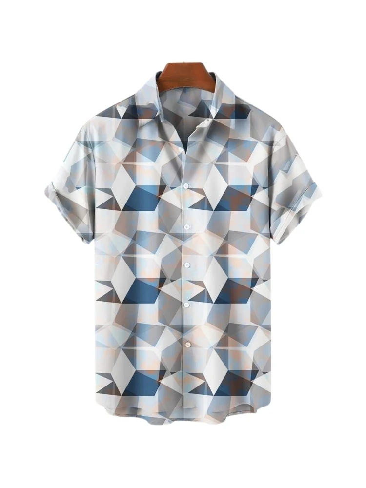 Camisa hawaiana de gran tamaño para hombre, Tops de manga corta Dazn, estampado 3D, patrón Floral de Anime, ropa informal de moda, Verano