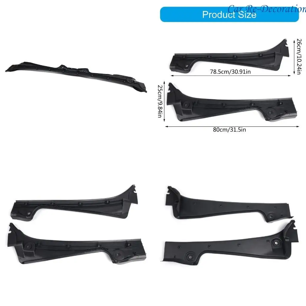 

R58D Windshield Wiper Cowl Cover(1Pair) Replaces Part 51717027083 Wiper Cowl Trim Panel For E60 E61