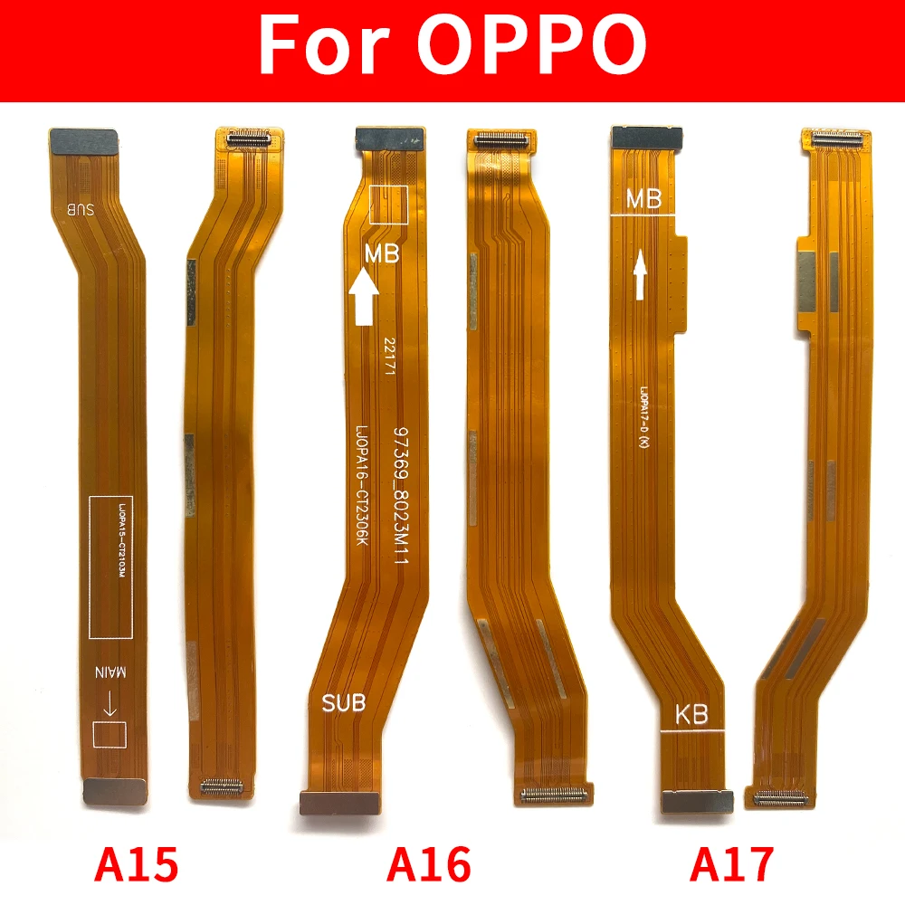 50Pcs,Motherboard FPC Main Board Connector Flex Cable Part For OPPO A15 A15S A16 A54 A58 4G A17 A32 A53 A52 A55 A57 5G A16K A38