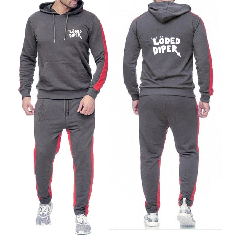 

LODED DIPER Men Zipper Hoodie Spring Autumn Sweatshirt 2025 New Casual Hooded Jacket Outdoor Sports Comfortable Pants Suits