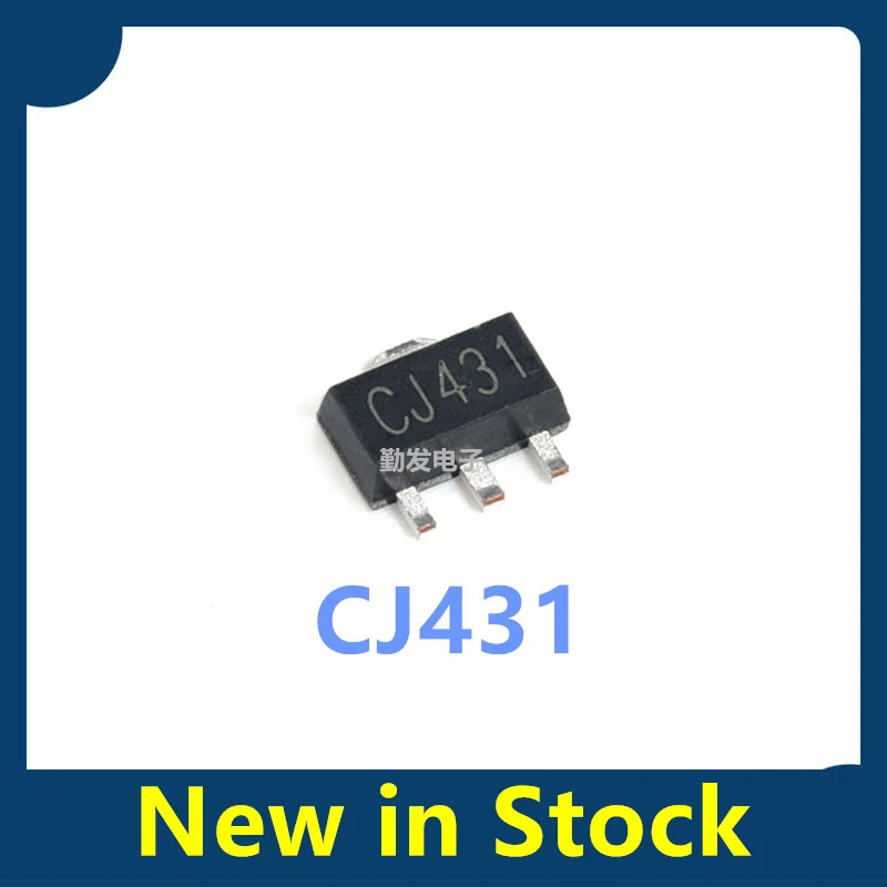 20PCS CJ431 in SOT-89 package, TL431 voltage regulator circuit, surface-mount transistor