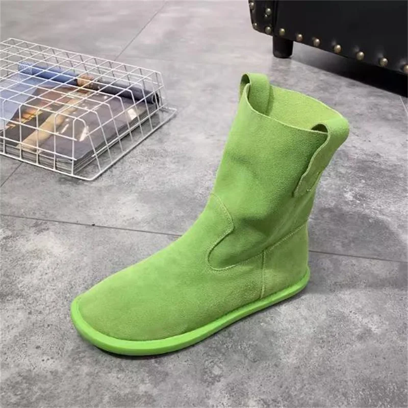 Retro buty damskie jesienne zimowe krótkie buty ręcznie robione wygodny zamek błyskawiczny proste literatura botki Casual płaskie buty rozmiar 40.