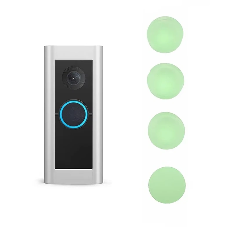 MAKE-4Pcs ปุ่มเปลี่ยนสําหรับ RING Doorbell Pro Fix หัก Cracked ปุ่ม Doorbell อุปกรณ์เสริม