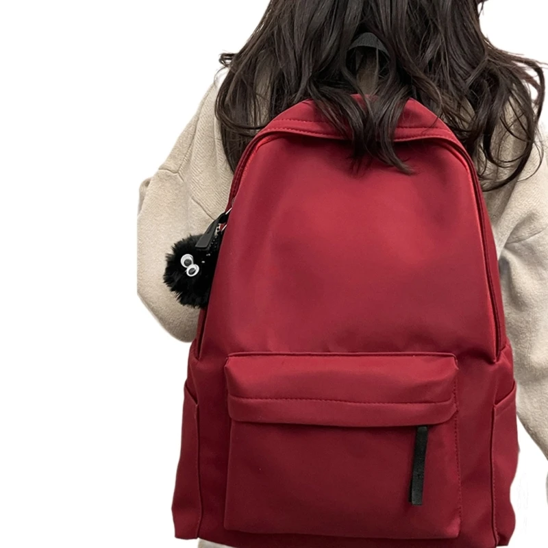 Mochila funcional estilo coreano con correas ajustables para hombro para uso diario