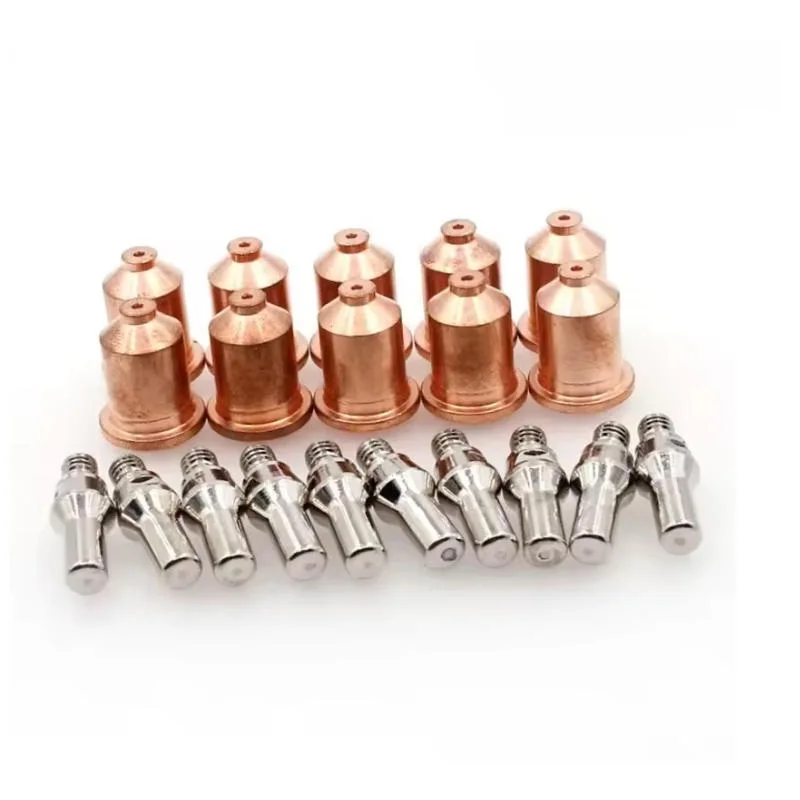 

Электрод PTM-60 PTM60 IPT-60 PT-60 IPT-40 PT40, контактный наконечник/сопло 0.9мм 52582 51318C для плазменного резака, упаковка 20 шт.