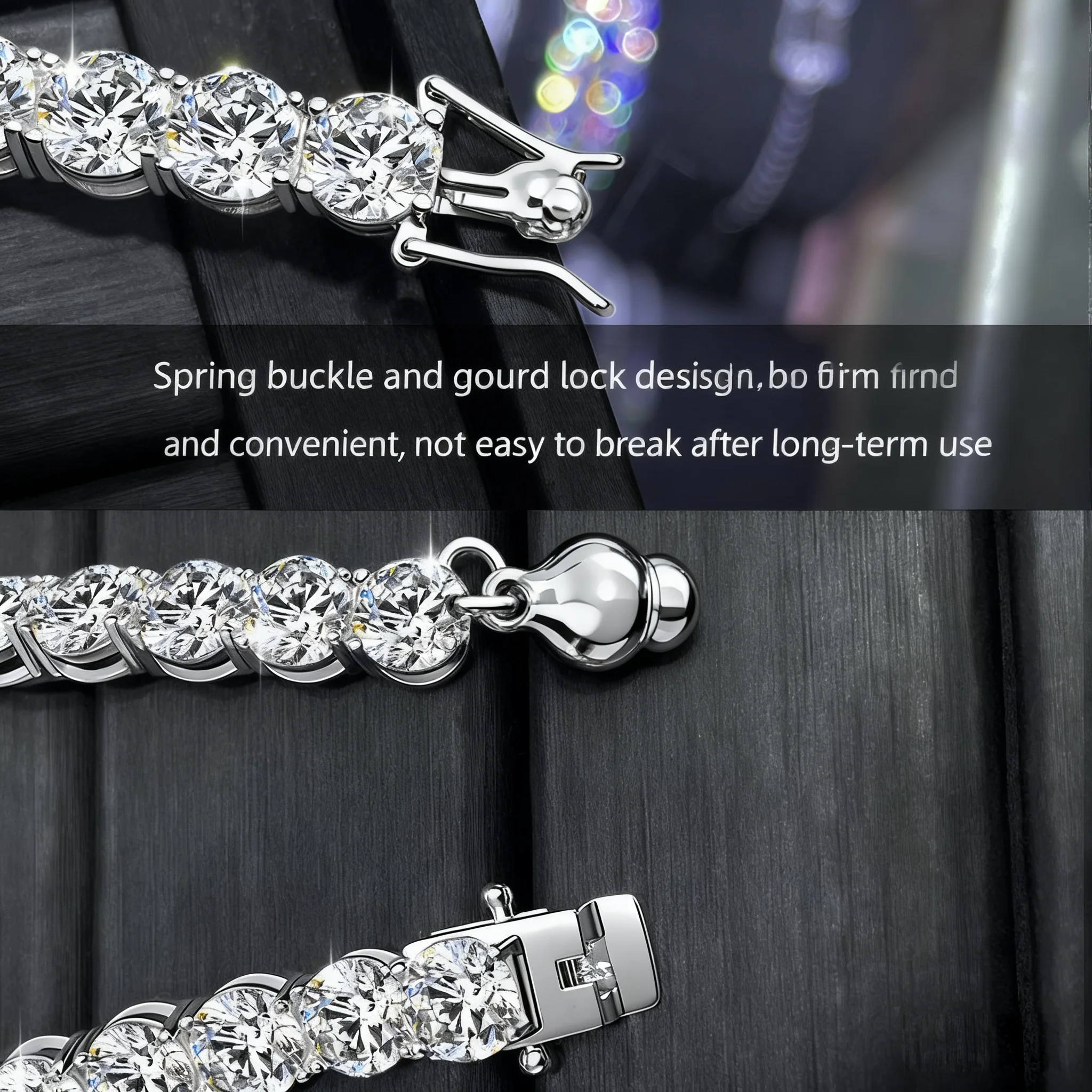 2mm/3mm/4mm/5mm Moissanite Tennis Bracelets 18K White Gold Solid 925 Silver GRA Lab Diamond Bracelet For Women Men Wedding