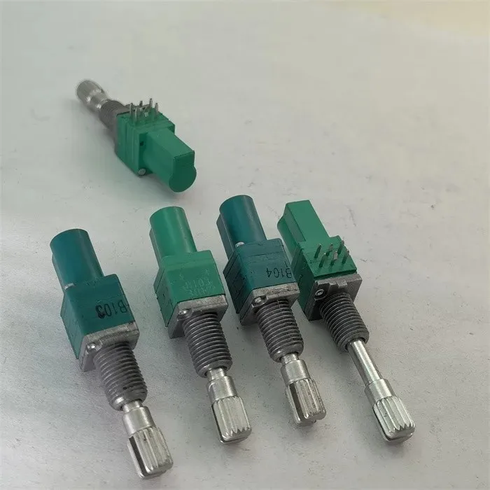 RK097G telescopic dual potentiometer B10K B100K with a midpoint handle 22mm flower