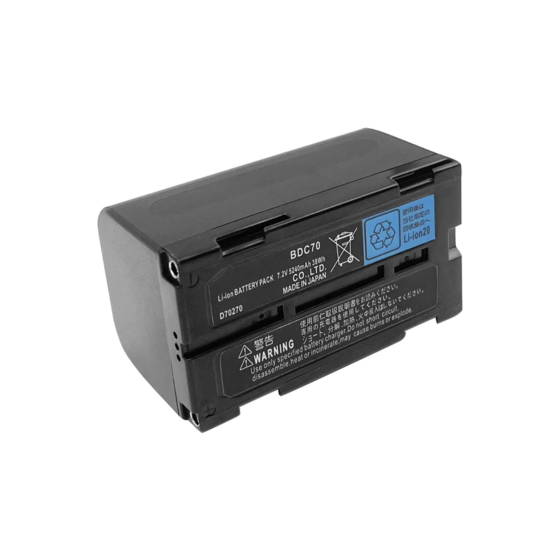 New BDC70 Battery For Sokkia CX/RX-350 OS/ES For Top Total Station 7.2V 5240mAh Rechargeable Li-ion Battery