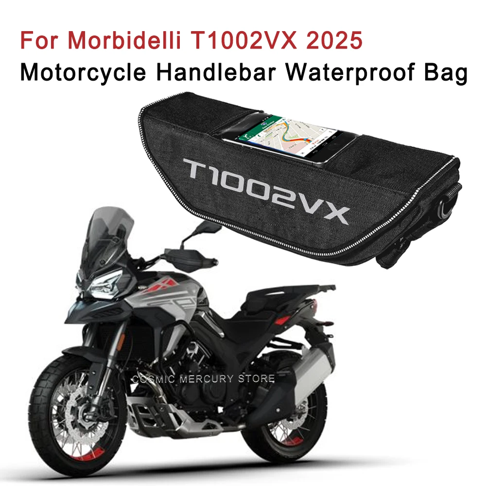 

For Morbidelli T1002VX 2025 Motorcycle Handlebar Travel Bag Motorcycle Waterproof And Dustproof Handlebar Storage Bag
