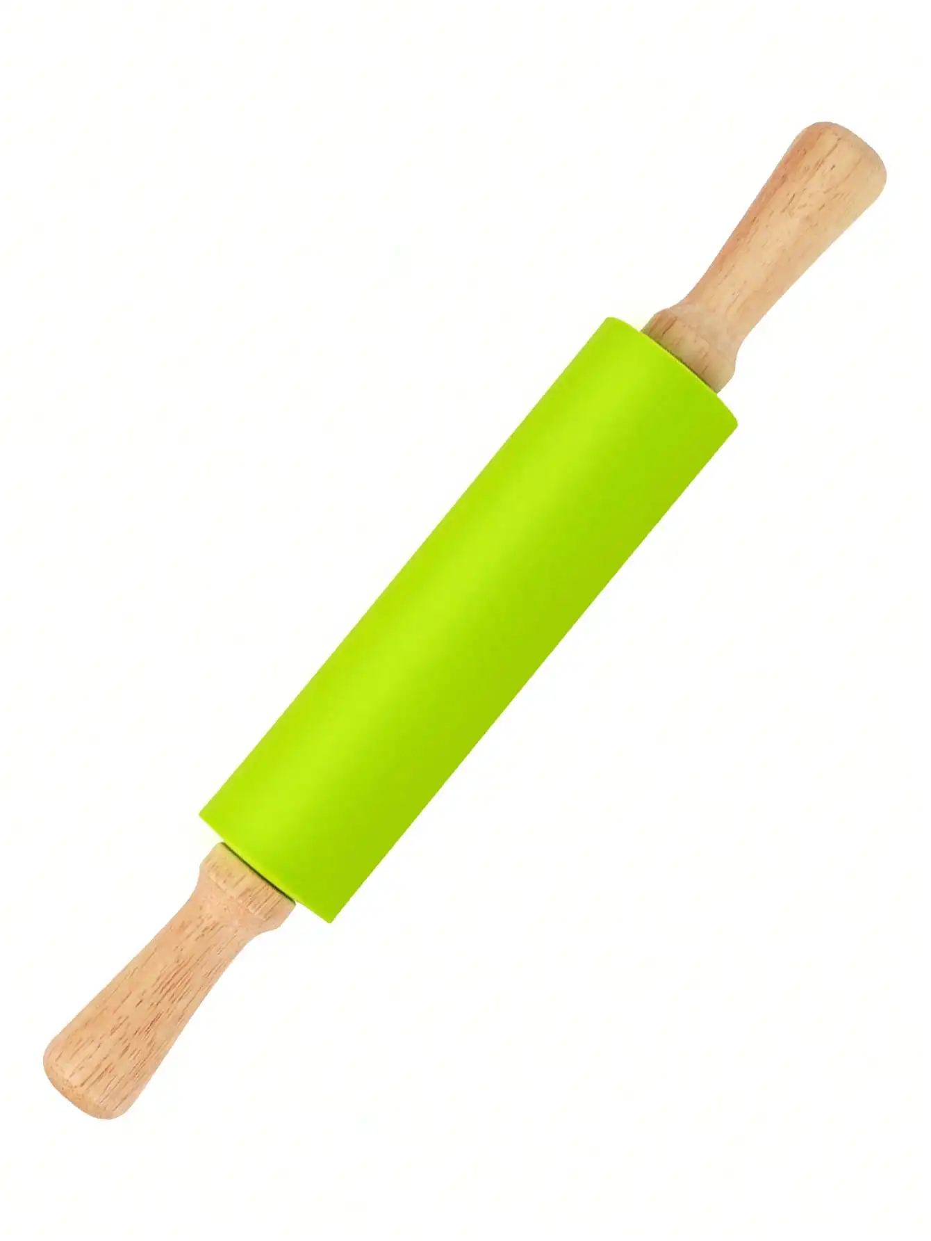 Leeseph Silicone Rolling Pin Non-stick Surface and Comfortable Wood Handles for Baking Kitchen Tools Perfect Gifts for Bakers