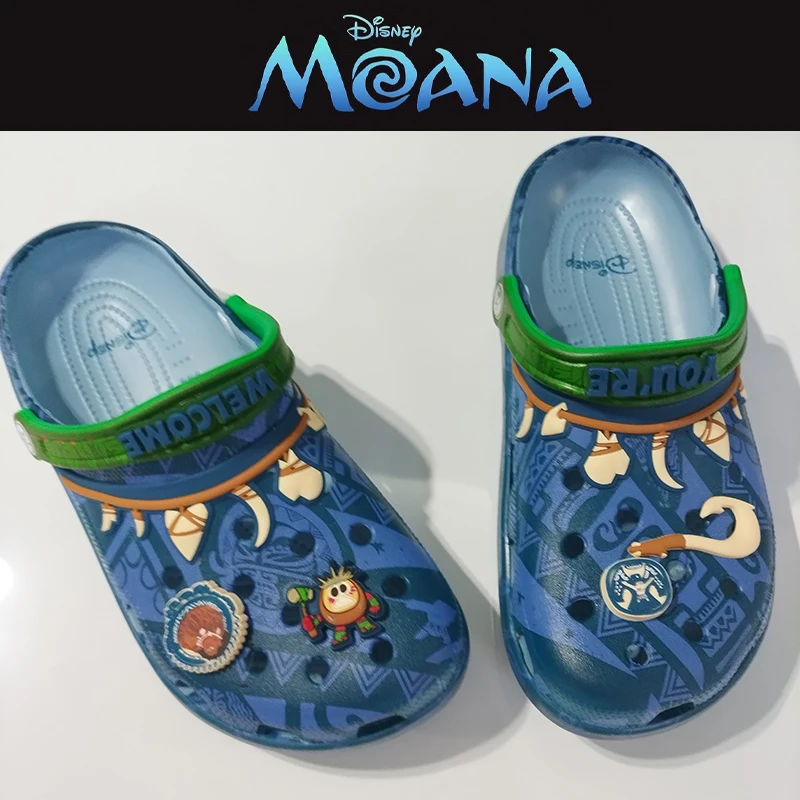 

Фигурки Моаны, фильм, океан, принцесса Мауи, мультфильм, аниме, тапочки для взрослых, дышащие летние сандалии из Евы, уличная обувь для косплея, подарок