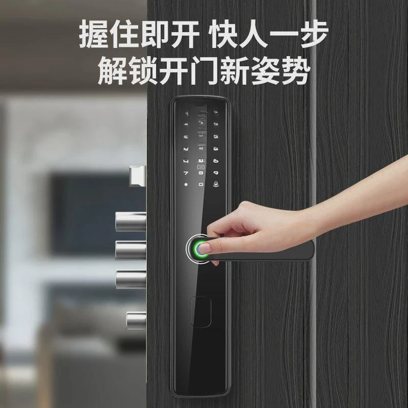 Semi-automatic smart lock combination lock household door  electronic  entry door