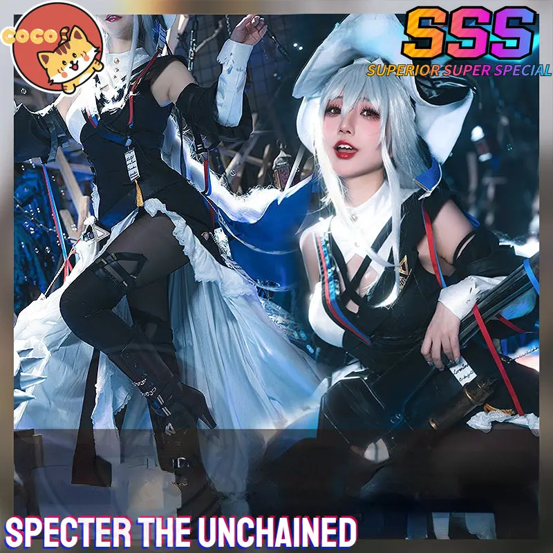 

CoCos-SSS Game Arknights Specter The Unchained Cosplay Costume Game Cos Arknights Specialist Laurentina Costume and Cosplay Wig