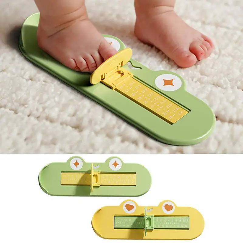 

Kids Foot Measurer Foot Measuring Device Ruler Cute Frog Design Shoe Feet Measuring Ruler Sizer Todler New,born Baby Shoes Ruler