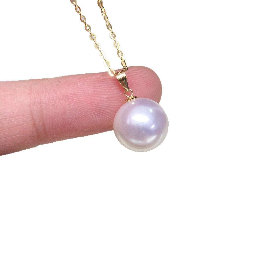 AAAA 10-11mm 11-12mm 12-13mm White South Sea Pearl Pendant Necklace Natural Jewelry Precision S925 Sterling Silver Versatile