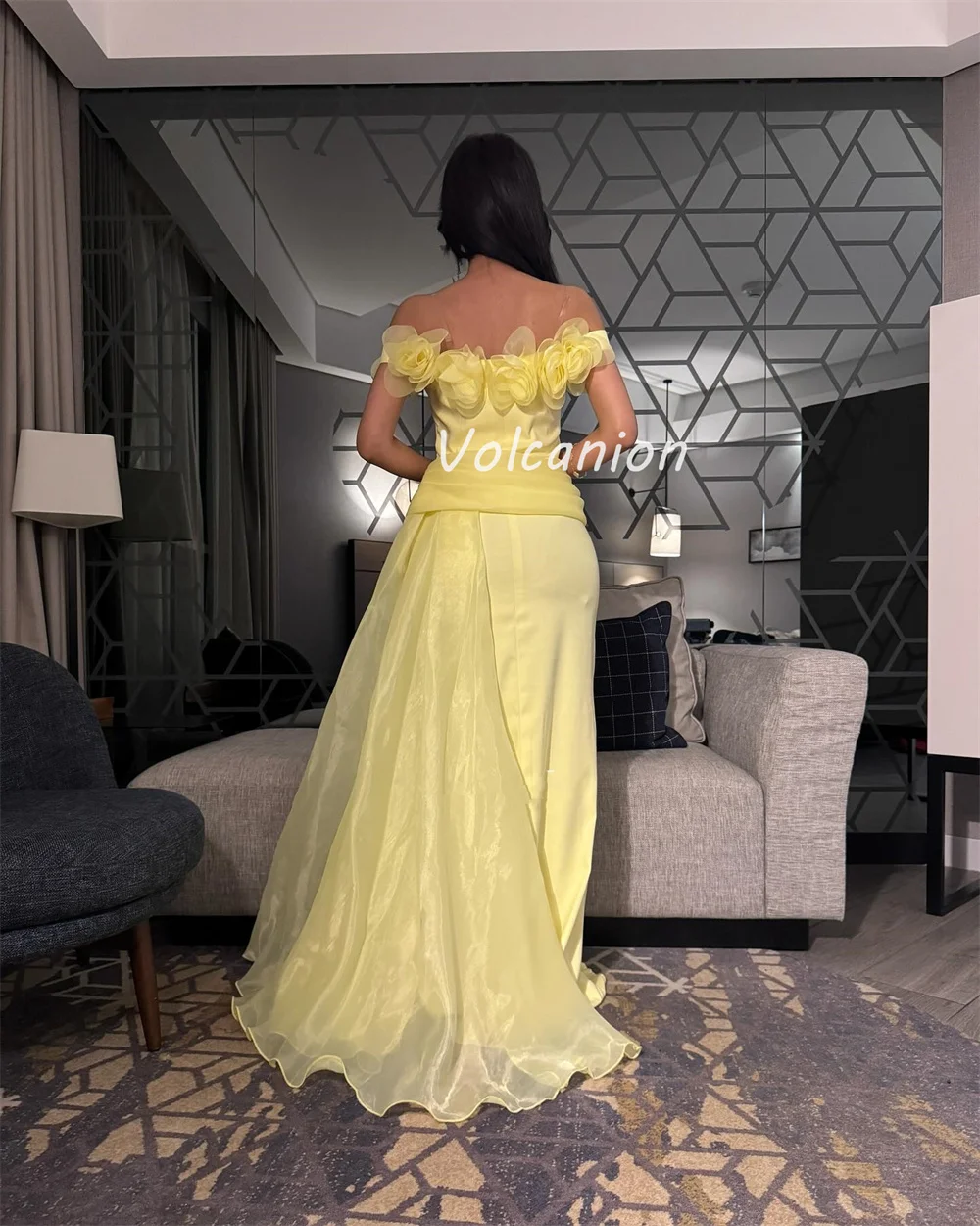 Индивидуальные современные стильные одинаковые трикотажные платья ручной работы с цветочным принтом трапециевидной формы с открытыми плечами Длинные платья на заказ Модные платья для особых случаев