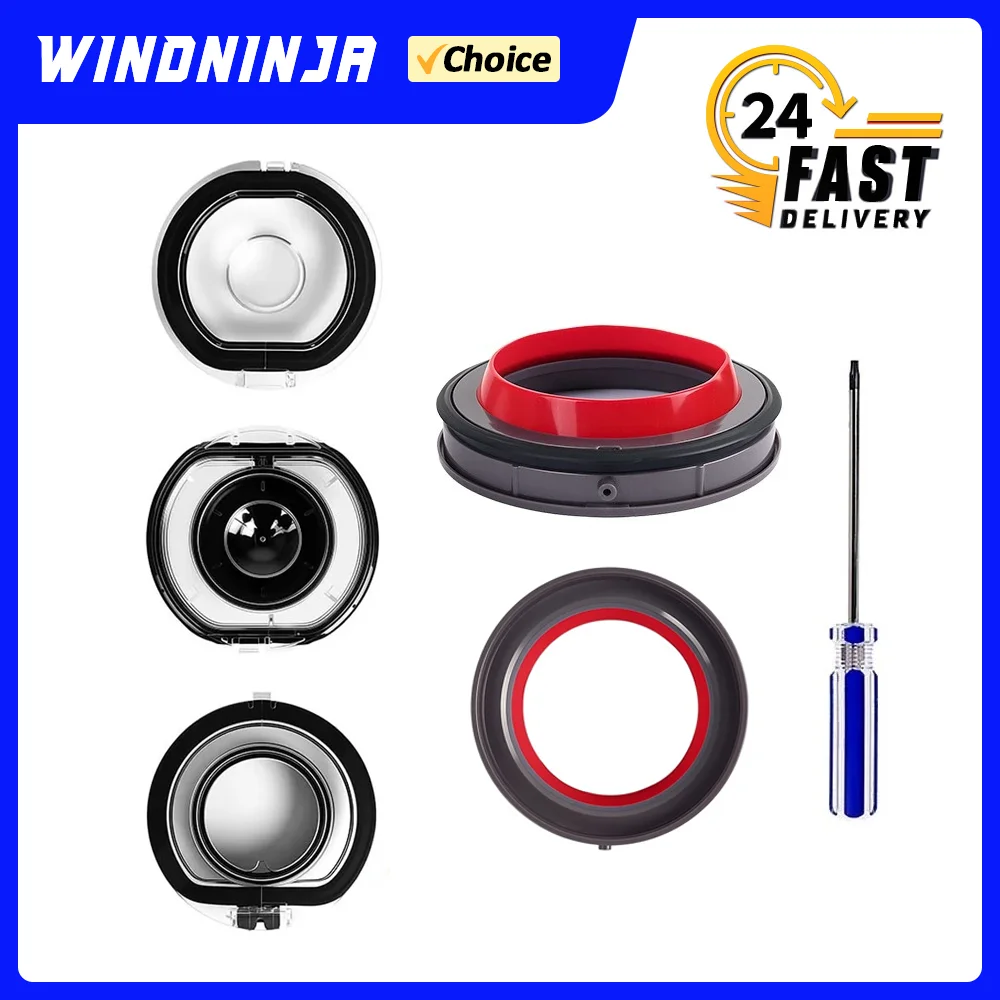 For Dyson V6 V7 V8 V10 V11 V12 V15 Durable Dust Bin Lid Top Fixed Sealing Ring Dust Collection Vacuum Replacement Accessory