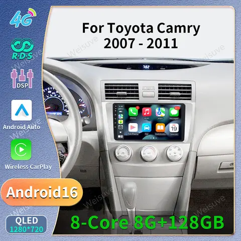 Mfkj For Toyota Camry 7 XV 40 50 2006-2011 Car Radio Android Multimedia Video Player Navigation Carplay Touch Screen Auto Stereo